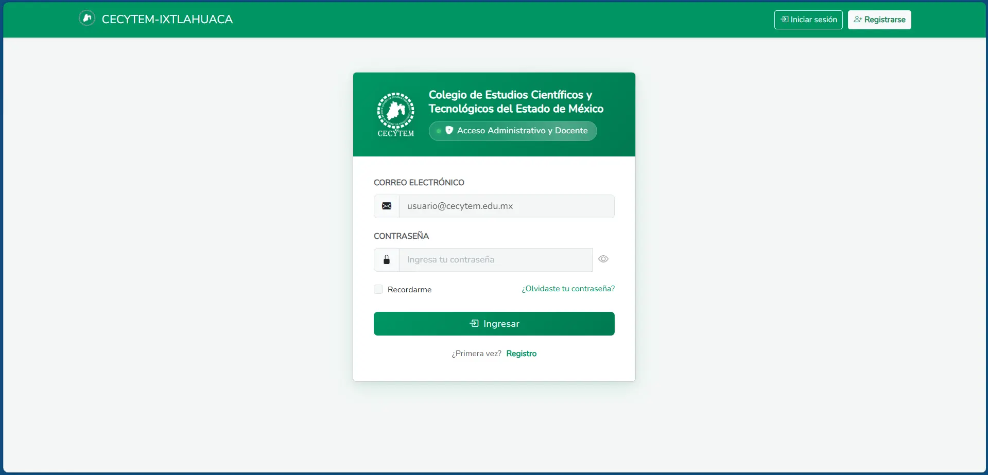 Plataforma de Gestión Escolar